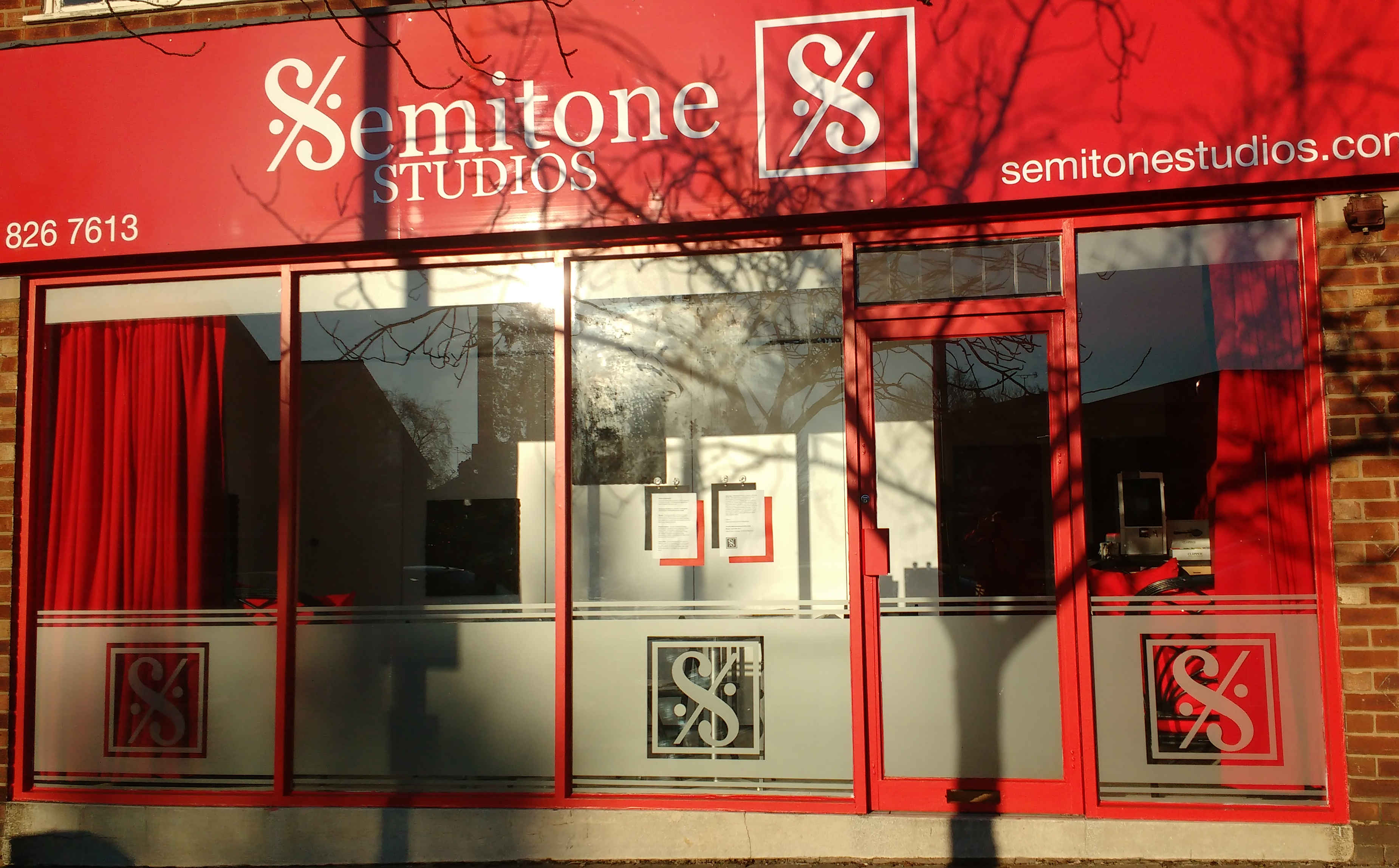 front of Semitone Studios
